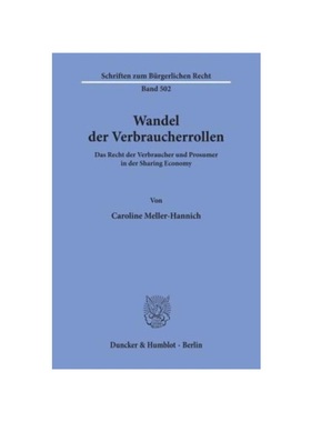 预订【德语】Wandel der Verbraucherrollen:Das Recht der Verbraucher und Prosumer in der Sharing Economy