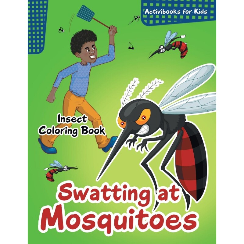 按需印刷不退不换Swatting at Mosquitoes Insect Coloring Book[9781683213215]