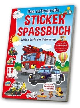 预订【德语】 Das extragroße Stickerspaßbuch - Meine Welt der Fahrzeuge[4019393910953]