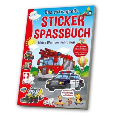 预订【德语】 Das extragroße Stickerspaßbuch - Meine Welt der Fahrzeuge[4019393910953]