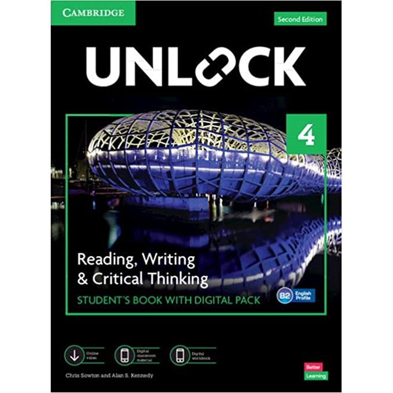 英文原版 Unlock Level 4（2nd edition） reading and writing & critical thinking with Mob App online workbook downloadable