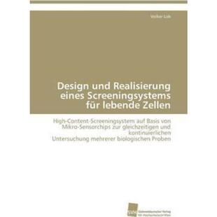 Content Design und Screeningsystems lebende für Realisierung 预订不退不换德语 Scre Zellen High eines