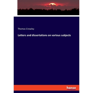 various subjects dissertations and 9783337820053 按需印刷Letters