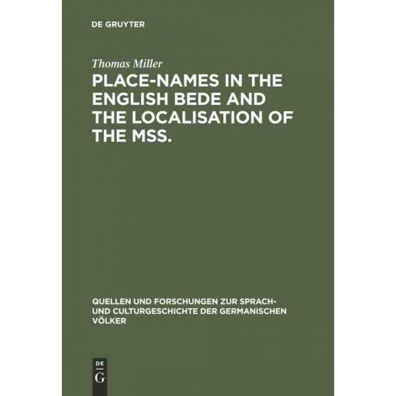 按需印刷不退不换DEG Place names in the English Bede and the localisation of the mss.[9783111218410]