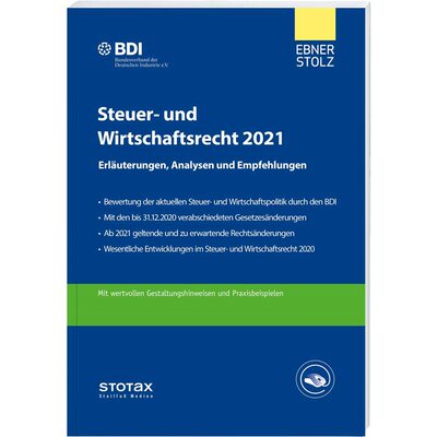 预订【德语】 Steuer- und Wirtschaftsrecht 2021:Erlaute