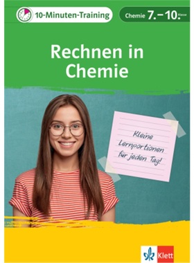 预订【德语】 Klett 10-Minuten-Training Chemie Rechnen in Chemie 7.-10. Klasse[9783129275931]