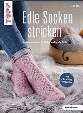 预订【德语】 Edle Socken stricken:Kuschelmomente für kleine und gro?e Fü?e. Mit 2 Gesc