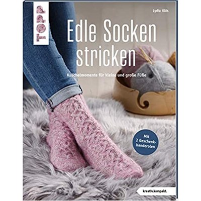 预订【德语】 Edle Socken stricken:Kuschelmomente für kleine und gro?e Fü?e. Mit 2 Gesc