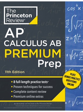 预售【2024新书】Ap Calculus Ab Prem 11Th Ed[9780593517581]