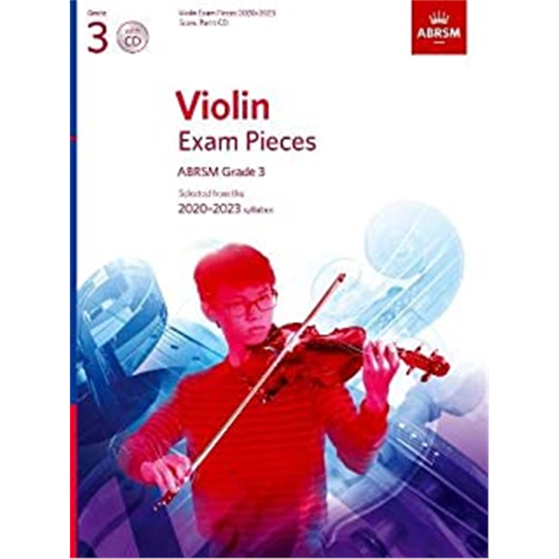 预订Violin Exam Pieces 2020-2023, ABRSM Grade 3, Score, Part & CD:Selected from the 2020-2023 syllabus
