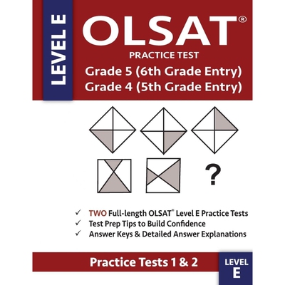 按需印刷不退不换  OLSAT Practice Test Grade 5 (6th Grade Entry) & Gr