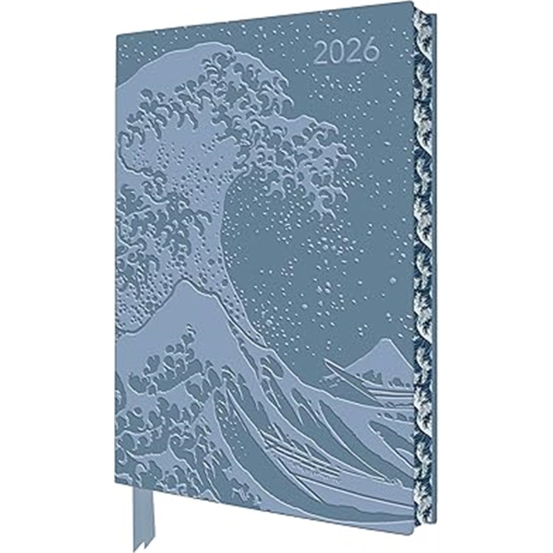 现货Katsushika Hokusai: The Great Wave 2026 Artisan Art Vegan Leather Diary Planner[9781835624777]