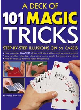 预订A Deck of 101 Magic Tricks:Step-by-Step Illusions on 52 Cards in a Presentation Tin Box