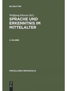 按需印刷DEG Sprache und Erkenntnis im Mittelalter. 2. Halbbd[9783110081626]