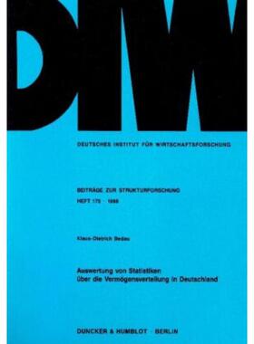 预订【德语】 Auswertung von Statistiken uber die VermO