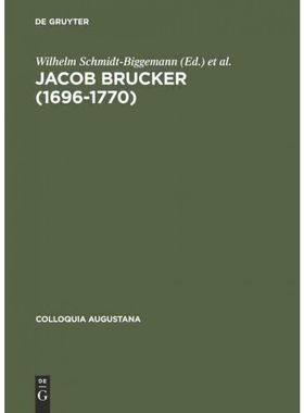 按需印刷不退不换DEG Jacob Brucker (1696?C1770)[9783050030975]