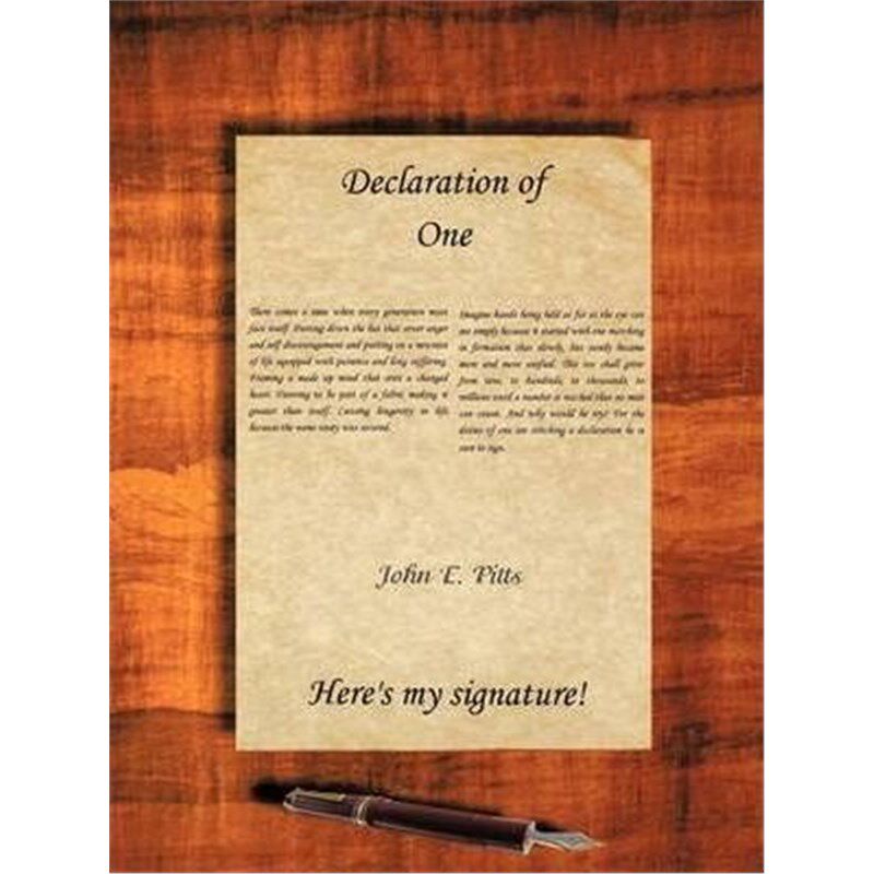 按需印刷不退不换Declaration of One[9781426903427]