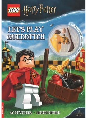 现货 LEGO (R) Harry Potter (TM): Let's Play Quidditch Activity Book (with Cedric Diggory minifigure)
