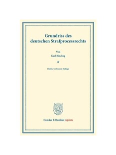 预订【德语】Grundriss des deutschen Strafprocessrechts:enhanced E-Book