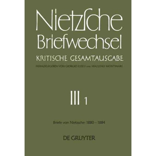 1880 von 9783110079005 1884 Dezember Januar Nietzsche Friedrich Briefe 按需印刷DEG