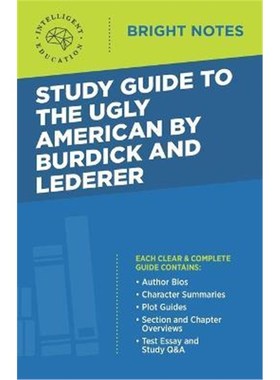 按需印刷Study Guide to The Ugly American by Burdick and Lederer[9781645420446]