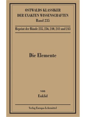 预订【德语】Die Elemente, Bücher I-XIII:Einl. v. Peter Schreiber