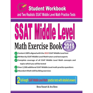 按需印刷SSAT Middle Level Math Exercise Book[9781970036411]