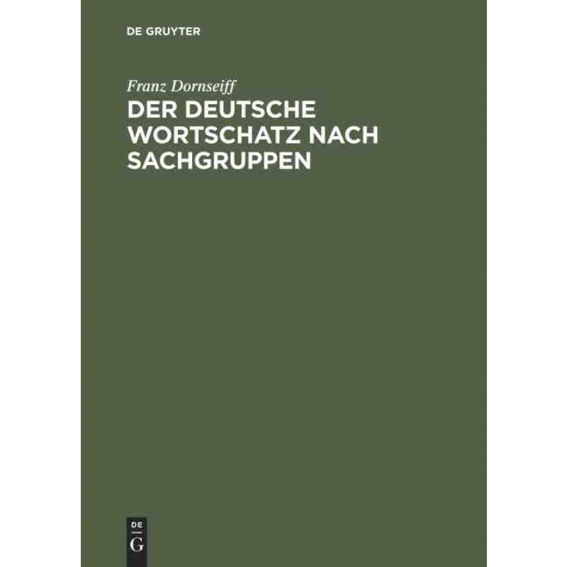 按需印刷不退不换DEG Der Deutsche Wortschatz Nach Sachgruppen[9783111068572]