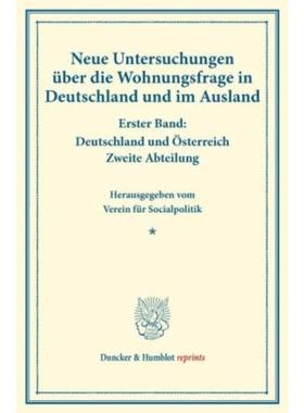 预订【德语】 Neue Untersuchungen uber die Wohnungsfrag