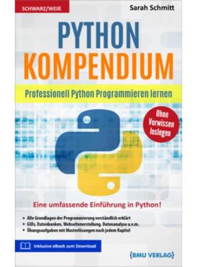 预订【德语】 Python Kompendium:Professionell Python Programmieren lernen. Eine umfasse