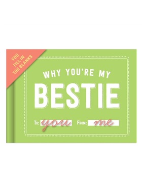 现货Knock Knock Why You're My Bestie Book Fill in the Love Fill-in-the-Blank Book & Gift Journal