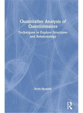 按需印刷Quantitative Analysis of Questionnaires:Techniques to Explore Structures and Relationships[9780367022792]