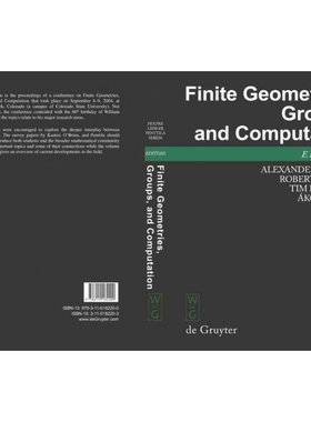 按需印刷不退不换DGYT Finite Geometries, Groups, and Computation[9783110182200]
