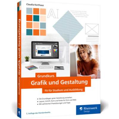 预订【德语】 Grundkurs Grafik und Gestaltung:Fit für Studium und Ausbildung. Mit vielen Schritt-