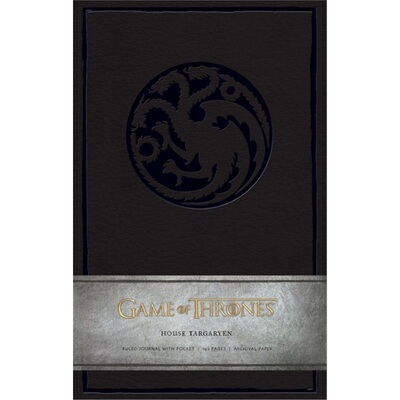 预订不退不换Game of Thrones: House Targaryen Hardcover Ruled Journal[9781608873708]