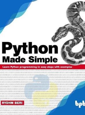 按需印刷不退不换Python Made Simple: Learn Python programming in easy steps with examples[9789388511025]