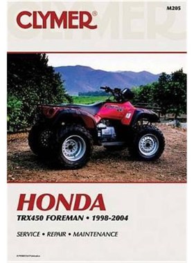 预订Honda TRX450 Foreman Series ATV (1998-2004) Service Repair Manual