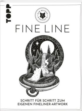 预订【德语】 Fine Line:Schritt für Schritt zum eigenen Fineliner-Artwork. by kimbeckerdesign