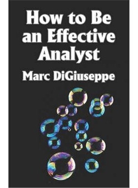 预订不退不换How to Be an Effective Analyst[9781591136255]