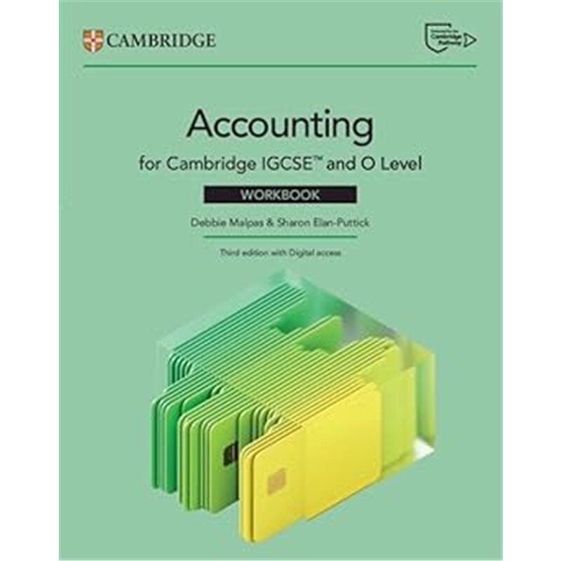 现货 剑桥IGCSE和O级会计练习册(含2年数字访问) Cambridge IGCSE and O Level Accounting Workbook with Digital Access