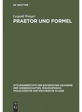 按需印刷DEG Praetor und Formel[9783486751826]