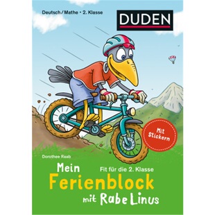 Ferienblock 9783411720804 fur 德语 Mein die Rabe mit Klasse 预订 Linus Fit