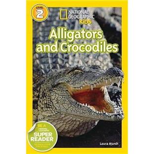 Crocodiles National Geographic Alligators 短吻鳄与普通鳄 儿童阅读 英文原版 2级别 and Level 国家地理分级读物 Readers