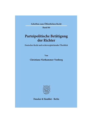 预订不退不换德语Parteipolitische Bet?tigung der Richter.:Deutsches Recht und rechtsvergleichender ?berblick.