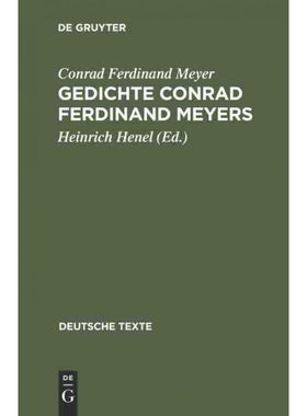 按需印刷不退不换DEG Gedichte Conrad Ferdinand Meyers[9783111209166]