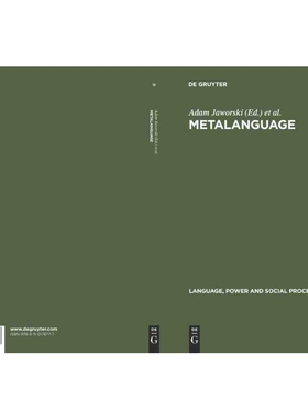 按需印刷DGYT Metalanguage[9783110178777]