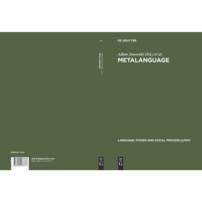 按需印刷不退不换DGYT Metalanguage[9783110178777]