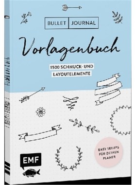 预订【德语】Bullet Journal - Vorlagenbuch:Easy Setups für deinen Planer: 1500 Schmuck- und