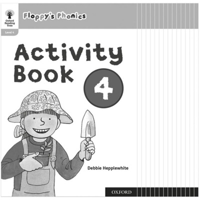 预订Oxford Reading Tree: Floppy's Phonics: Activity Book 4 Class Pack of 15[9781382005661]
