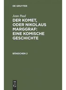 按需印刷DEG Der Komet, oder Nikolaus Marggraf : Eine komische Geschichte[9783111230993]